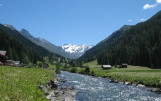 The simulations show that important ecosystem services could change dramatically as a result of climate change. The picture shows the Dischma valley studied by the researchers. (Photo: Adrian Michael)