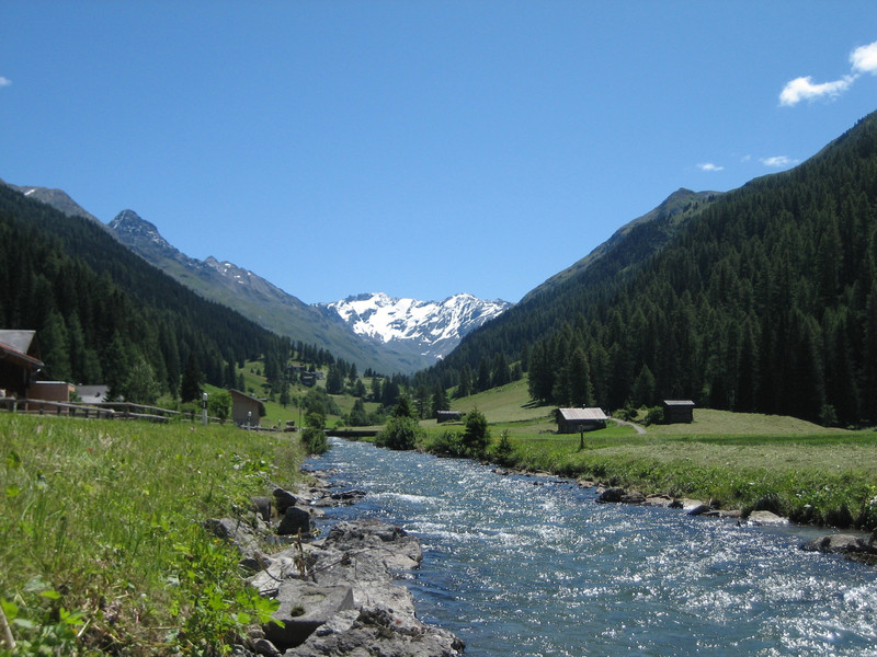 The simulations show that important ecosystem services could change dramatically as a result of climate change. The picture shows the Dischma valley studied by the researchers. (Photo: Adrian Michael)