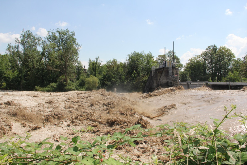 Flash flood in Emmen summer 2014 (credit: AZ Solothurner Zeitung/ Simon Binz).