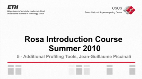 Videos Rosa Introduction Course Summer 2010 Now Online