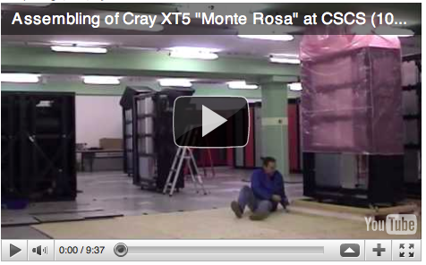 Datacenter Knowledge reporting on Video with the Assembling of Monte Rosa