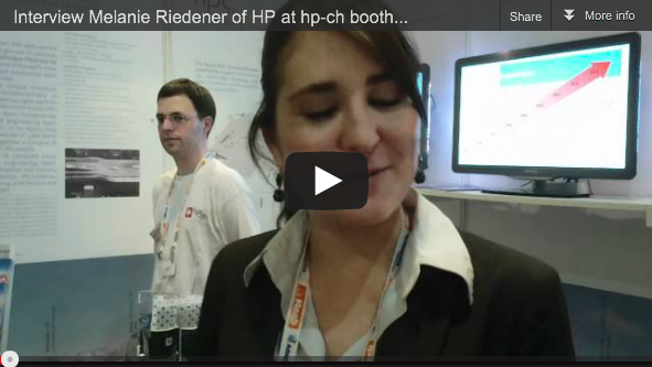 Interview with Melanie Riedener of HP Visiting the hpc-ch Booth