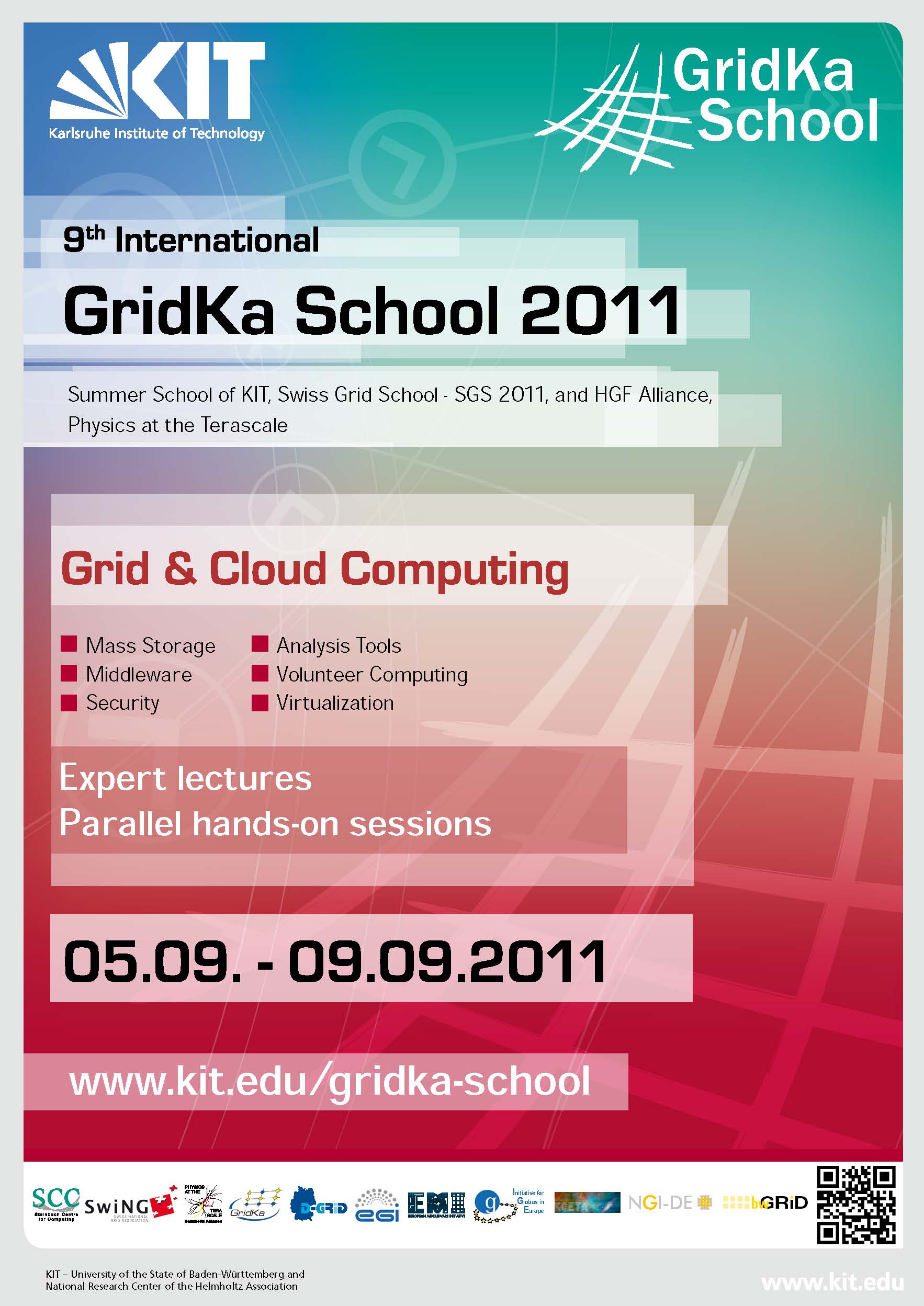 GridKa School 2011 co-organized by SwiNG