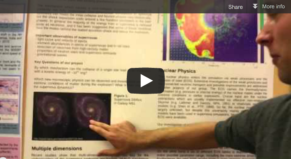 CSCS User Day Poster Session – Videos on “Stellar Explosions” and “Modeling of Anion-Pi Interactions for Substituted Naphthalenediimide”