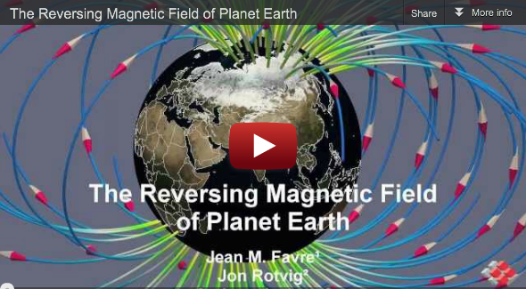 Swiss Contribution to SC11 Scientific Visualization Showcase: Reversing Magnetic Field of Planet Earth