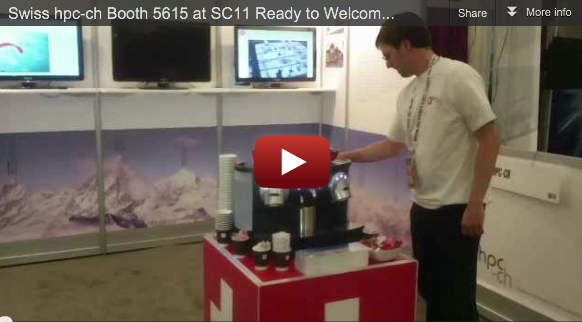 Swiss hpc-ch Booth 5615 at SC11 Ready to Welcome You