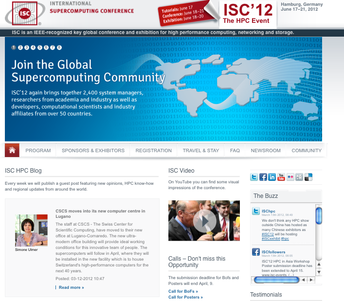 ISC Events and ETH Life Reporting about move of CSCS