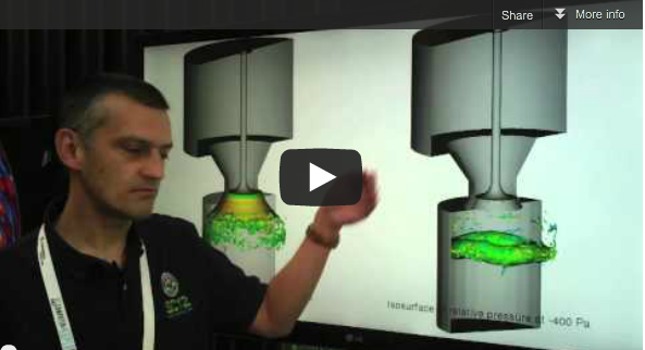 Video:  Direct Numerical Simulation of Flow in Engine-Like Geometries