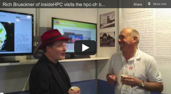 Video: Rich Brueckner of insideHPC visits the hpc-ch booth at SC12