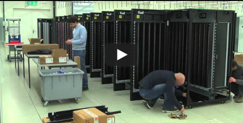 Installation of the IBM TS3500 tape library at CSCS