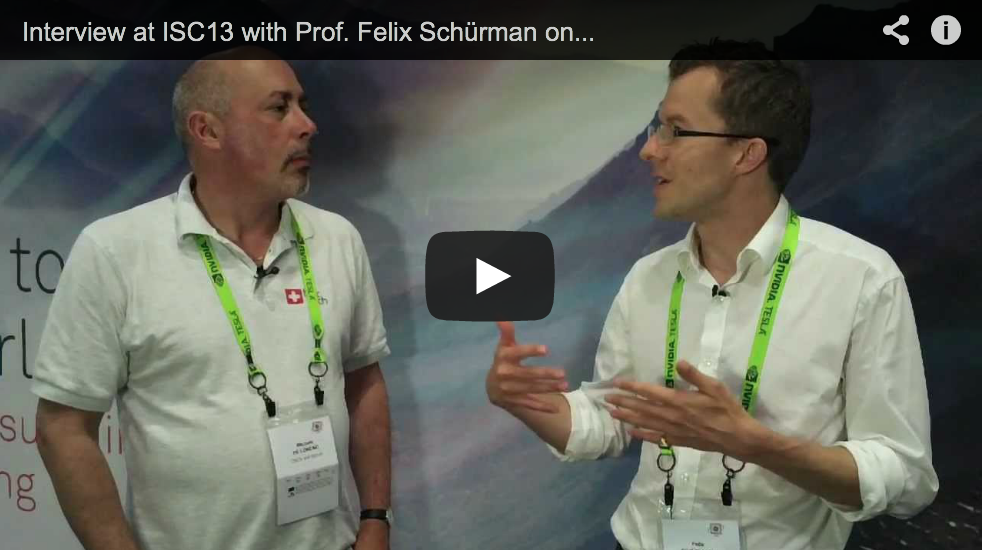 Interview at ISC13 with Prof. Felix Schuerman on the Human Brain Project