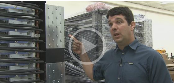 Swiss French TV presenting IBM BlueGene/Q supercomputer being installed at CSCS for EPFL BlueBrain project