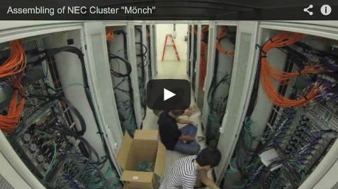 Video: Assembling of NEC Cluster “Mönch” at CSCS