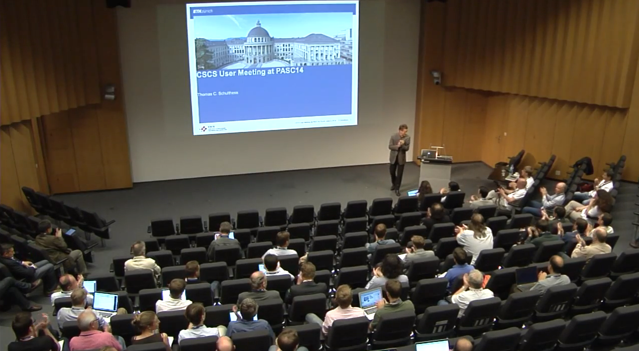 Slidecast from the CSCS User Meeting 2014