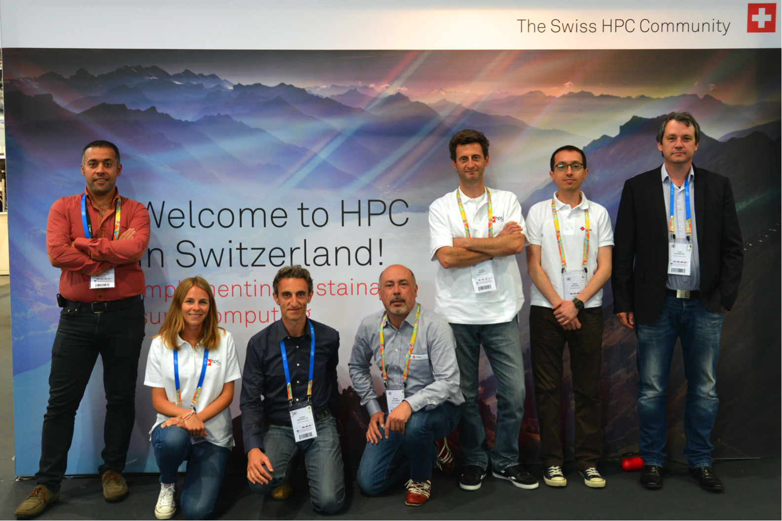 hpc-ch Booth Team at ISC14