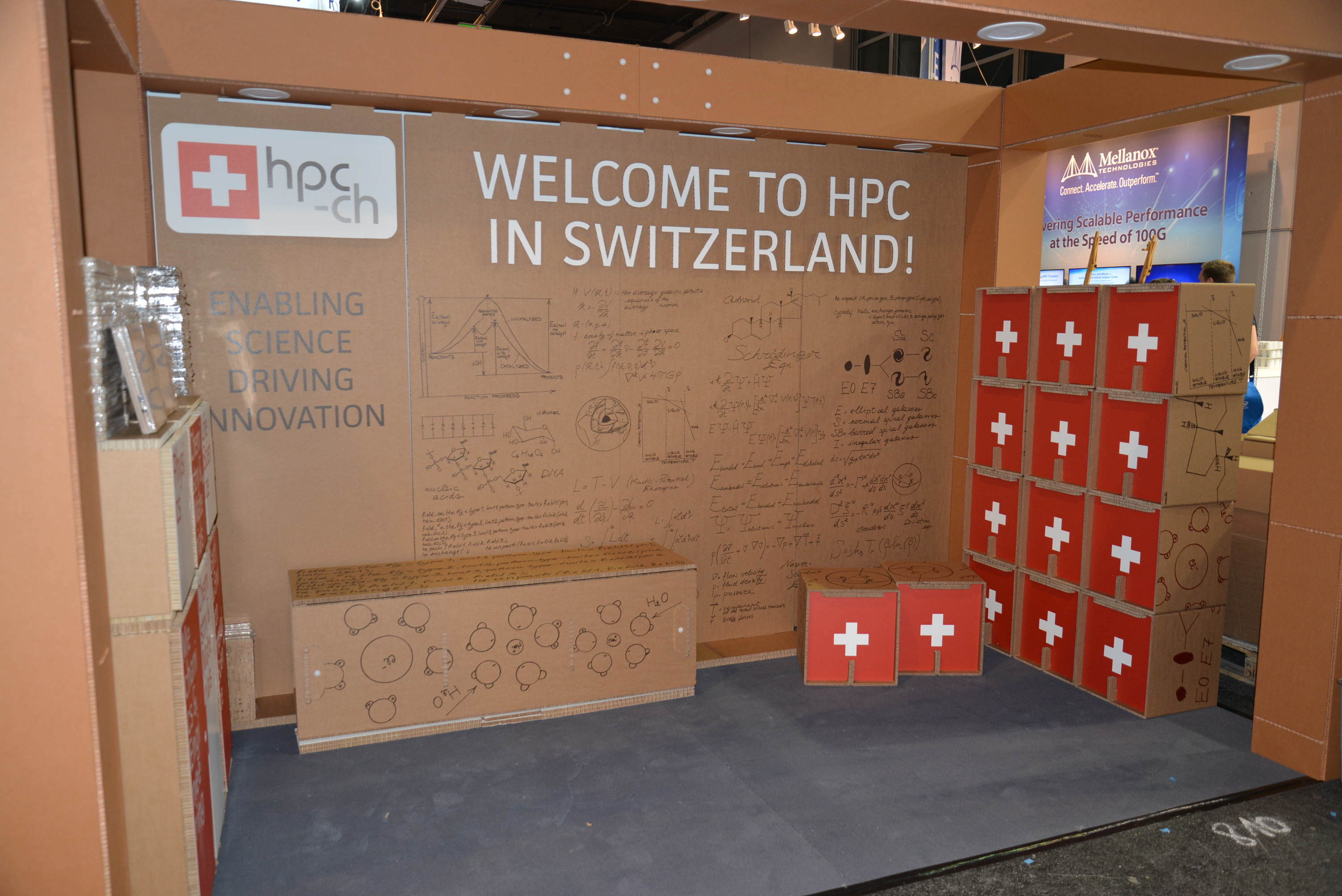 hpc-ch and CSCS Booth Set-Up @ISC15