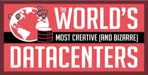 Info-graphic with World’s Most Creative & Bizarre Data Centers