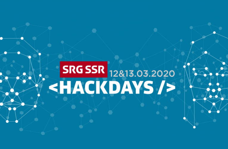 SRG SSR Hackdays 2020 – Open for Registration!