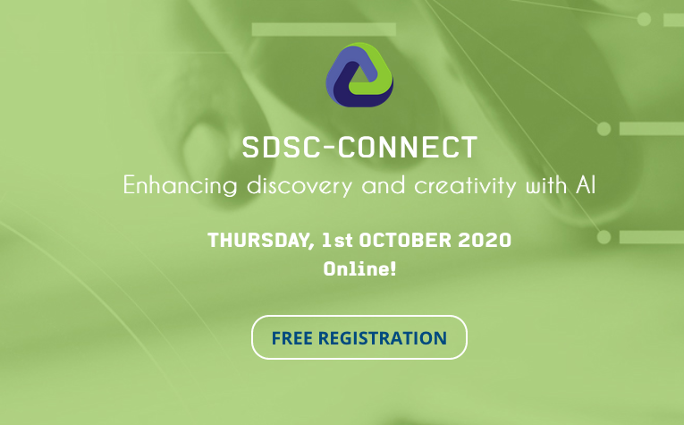 SDSC-Connect 2020 – Enhancing Discovery and Creativity with AI – Online Format