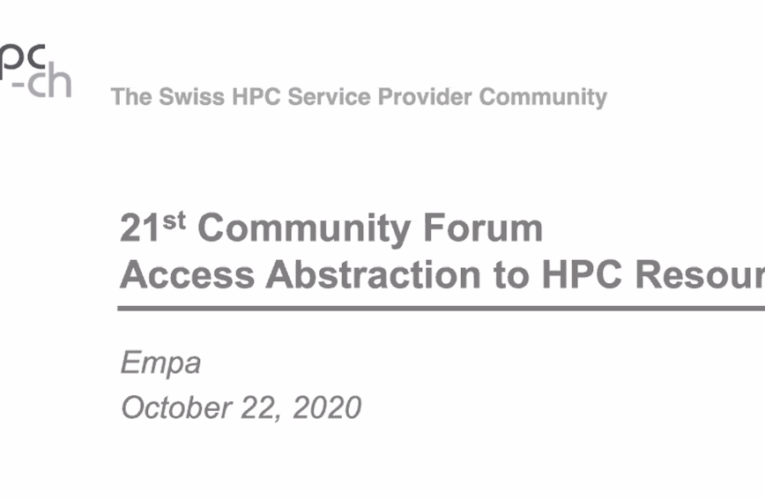Access Abstraction to HPC Resources – Highlights